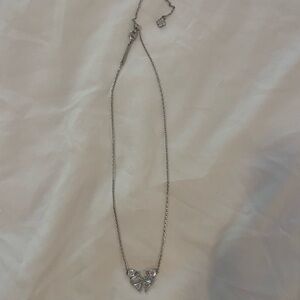 Kendra Scott Silver Diamond Butterfly Necklace